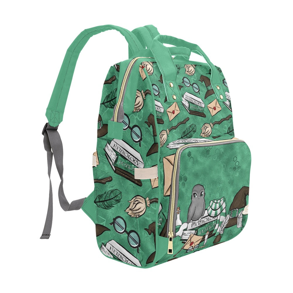 HP Green House Diaper Bag Multi-Function Diaper Backpack/Diaper Bag (Model 1688)
