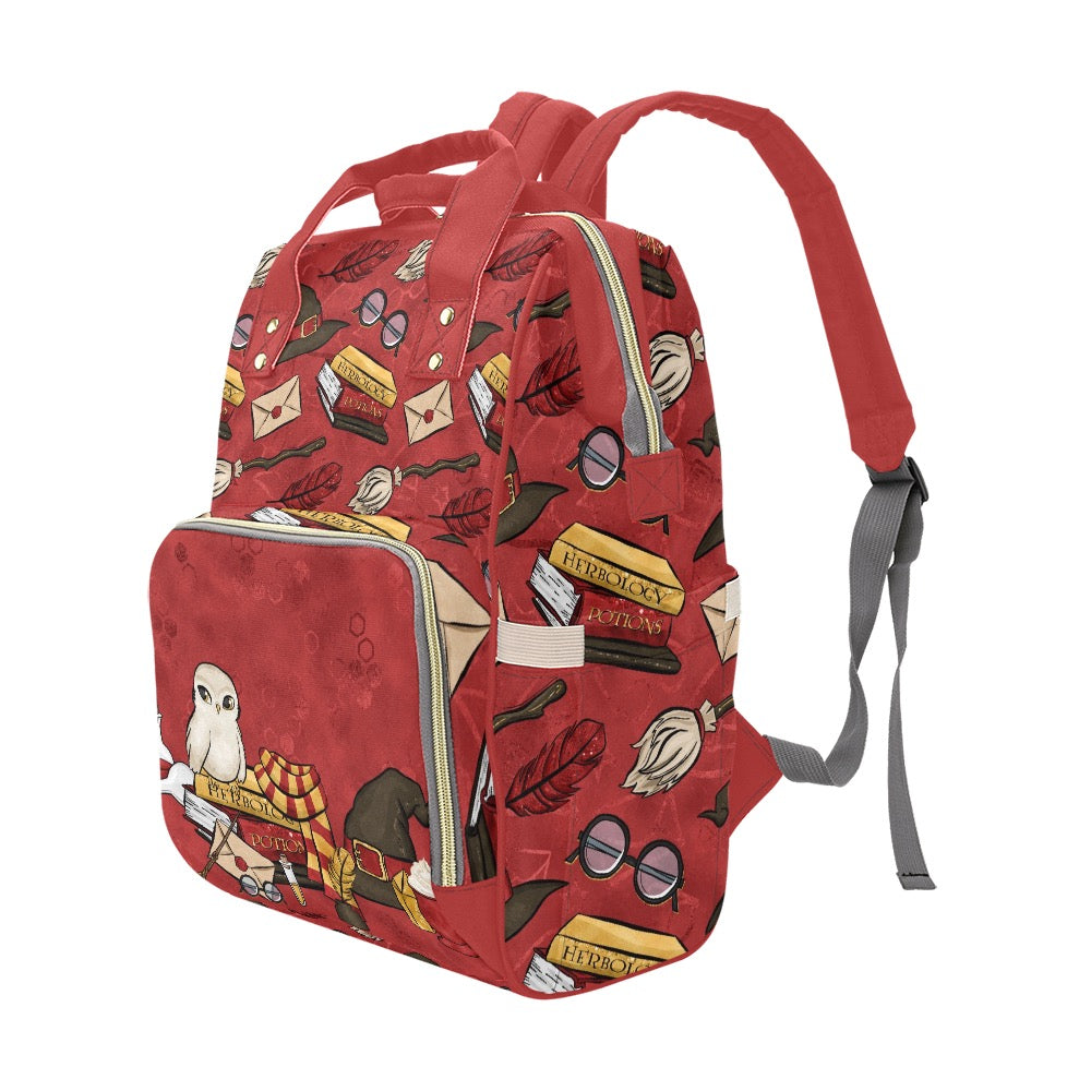 HP Red House Diaper Bag Multi-Function Diaper Backpack/Diaper Bag (Model 1688)